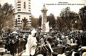 INKERMANN - INAUGURATION DU MONUMENT AUX MORTS PAR LE GOUVERNEUR - 1927
